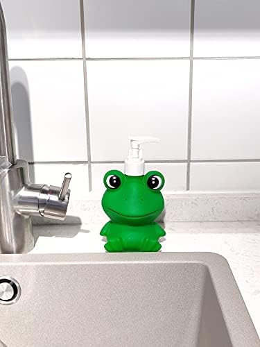 GoFika Vinyl Frog Soap Dispenser 118oz Refillable