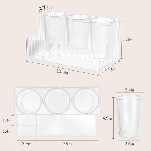Delamu Hair Tool Organizer with 3 Detachable Cups 1