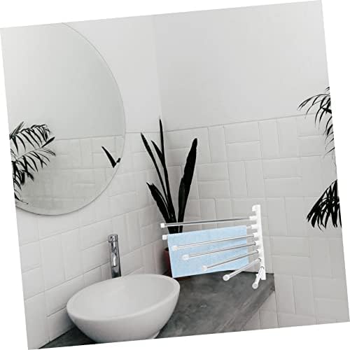 NUOBESTY 1Set Wall Mounted Towel Rack with Stainless Steel Design