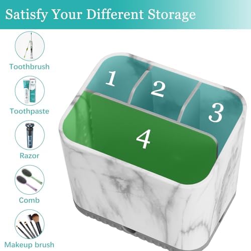 PARKMANI Toothbrush Holder Grey Marble Grain