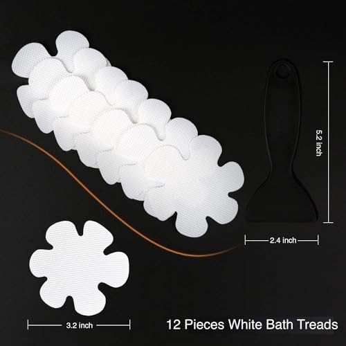 Non-Slip Bathtub Stickers with Premium Scraper
