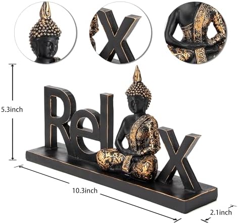 Smadeer Laughing Buddha Statue - Zen Decor for Home Meditation