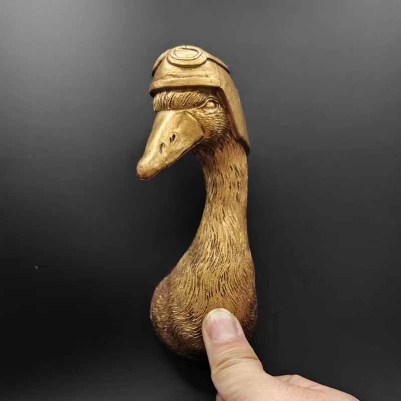 Maytopia 3D Resin Animal Head Wall Sculpture Duck
