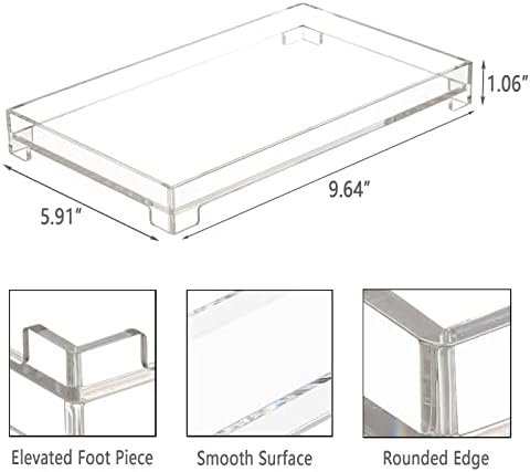 DELIPPLY Vanity Bathroom Tray Organizer Storage