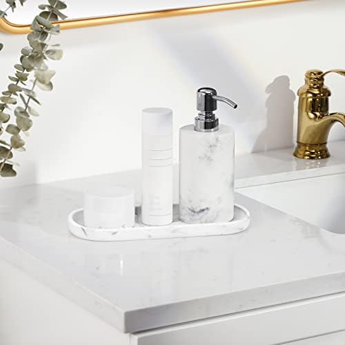 Luxspire Marble Bathroom Vanity Tray 10in