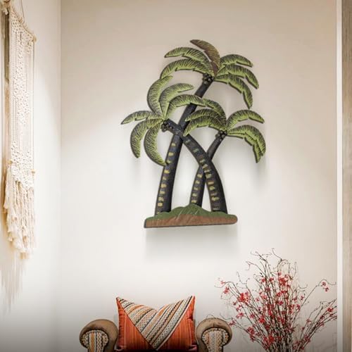 Aixinhai Palm Tree Metal Wall Art Tropical Decor