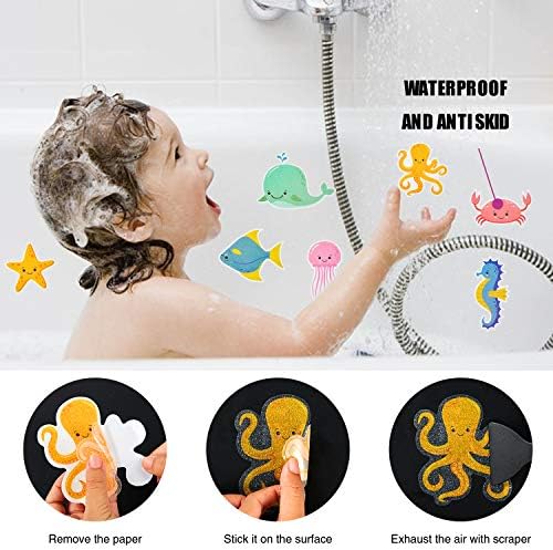 Secopad Non-Slip Bathtub Stickers with Premium Scraper 1