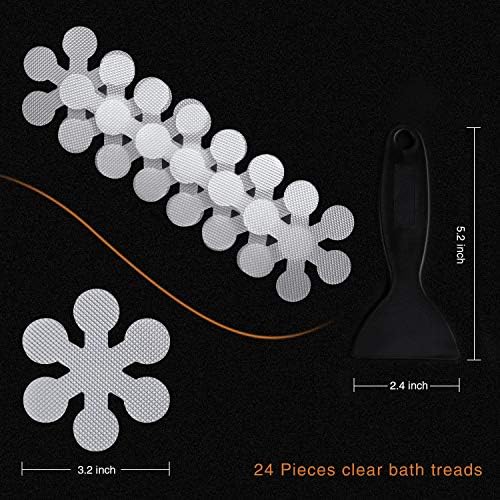 Secopad Non-Slip Bathtub Stickers 24 PCS Safety Treads
