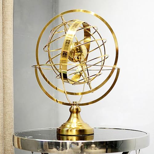 Decorative Gold Globe Armillary Sphere Tabletop Ornament S