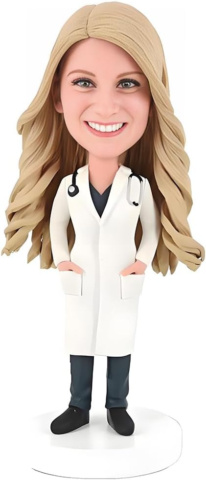 Custom Lady Bobblehead Figurine for Female Doctors and Dentists