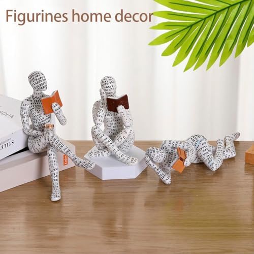 Modern Reading Woman Figurine - Calm Home Decor Statue