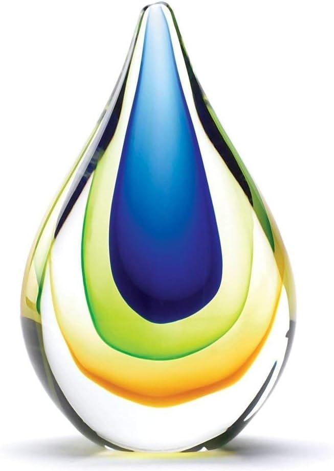 Zingz Thingz Teardrop Glass Dcor 4x2x65