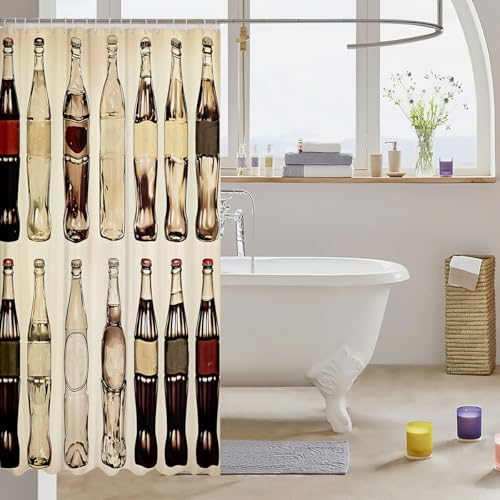 Feelyou Kids Vintage Cola Bath Shower Curtain Set
