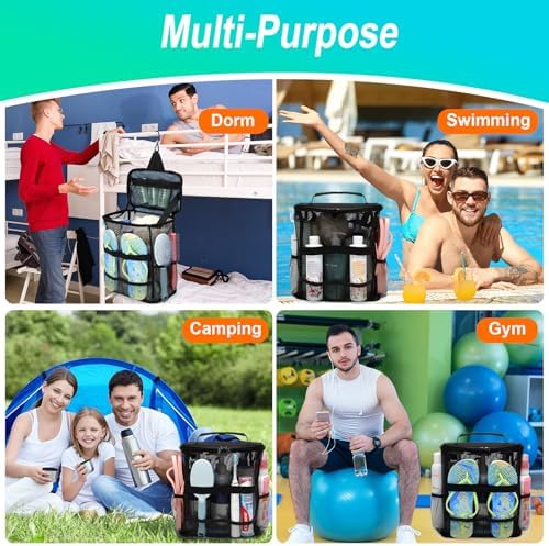 EaseGave Mesh Shower Caddy - Portable Large Capacity