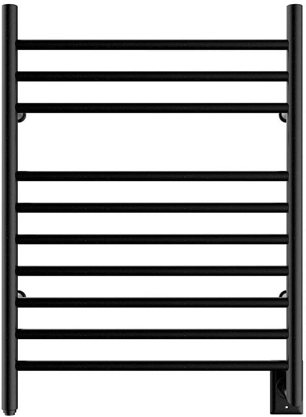 HEATGENE Matte Black Wall-Mounted Towel Warmer