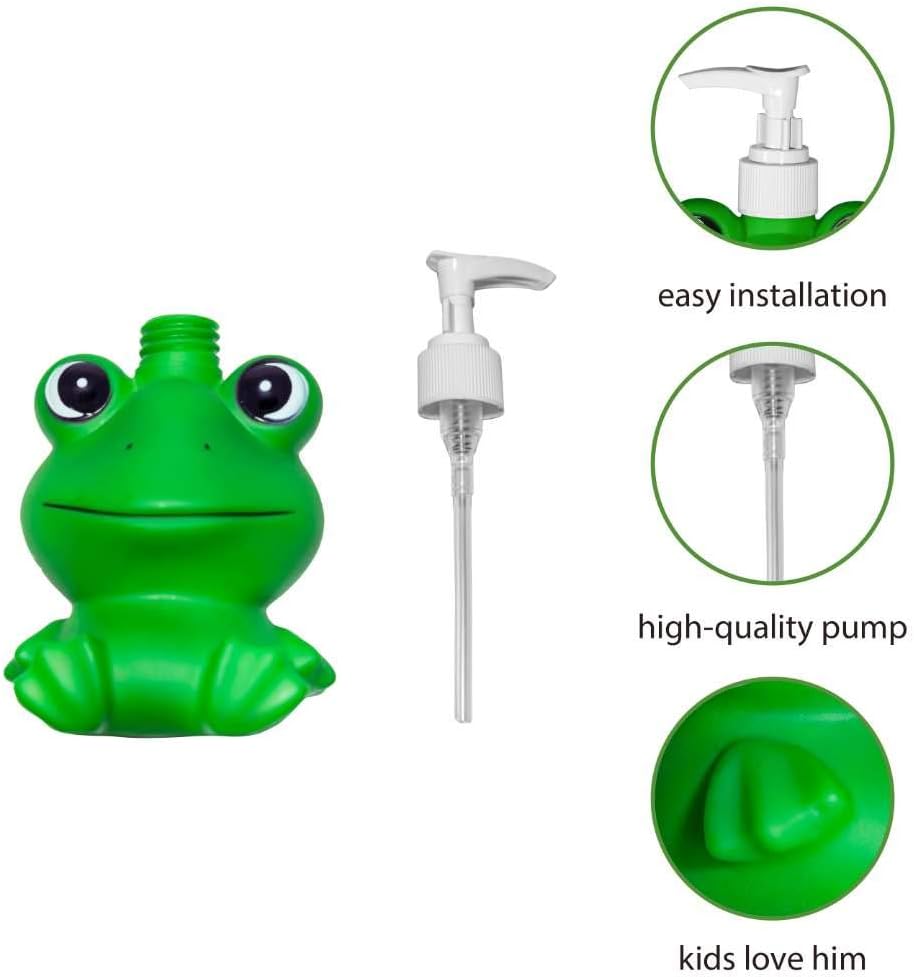 GoFika Vinyl Frog Soap Dispenser 118oz Refillable