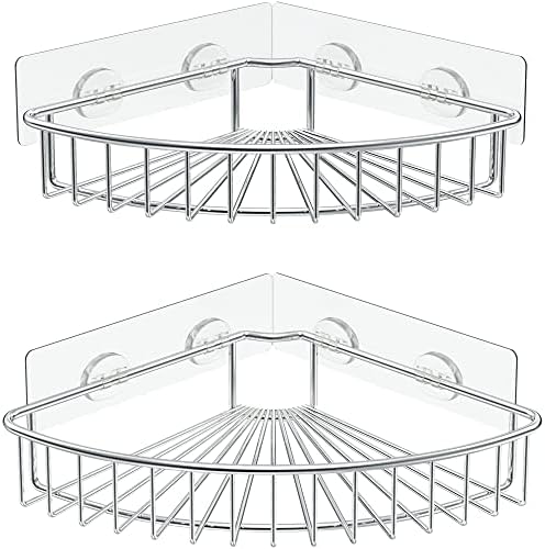 SMARTAKE 2-Pack Corner Shower Caddy with Adhesive