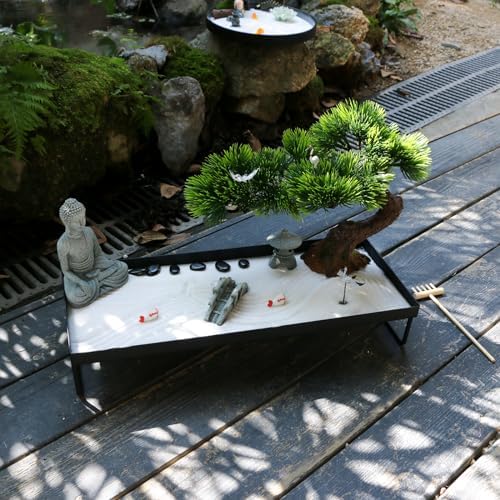 BangBangDa Japanese Meditation Garden Decor for Desk and Office