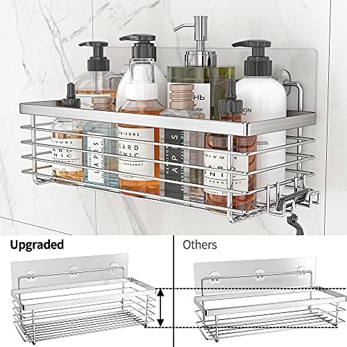 ODesign 3 Pack Shower Caddy - Rustproof Stainless Steel Suction Cup Organizer