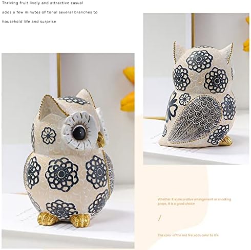 Oinas White Owl Statue - Home Decor Accent for Owl Lovers