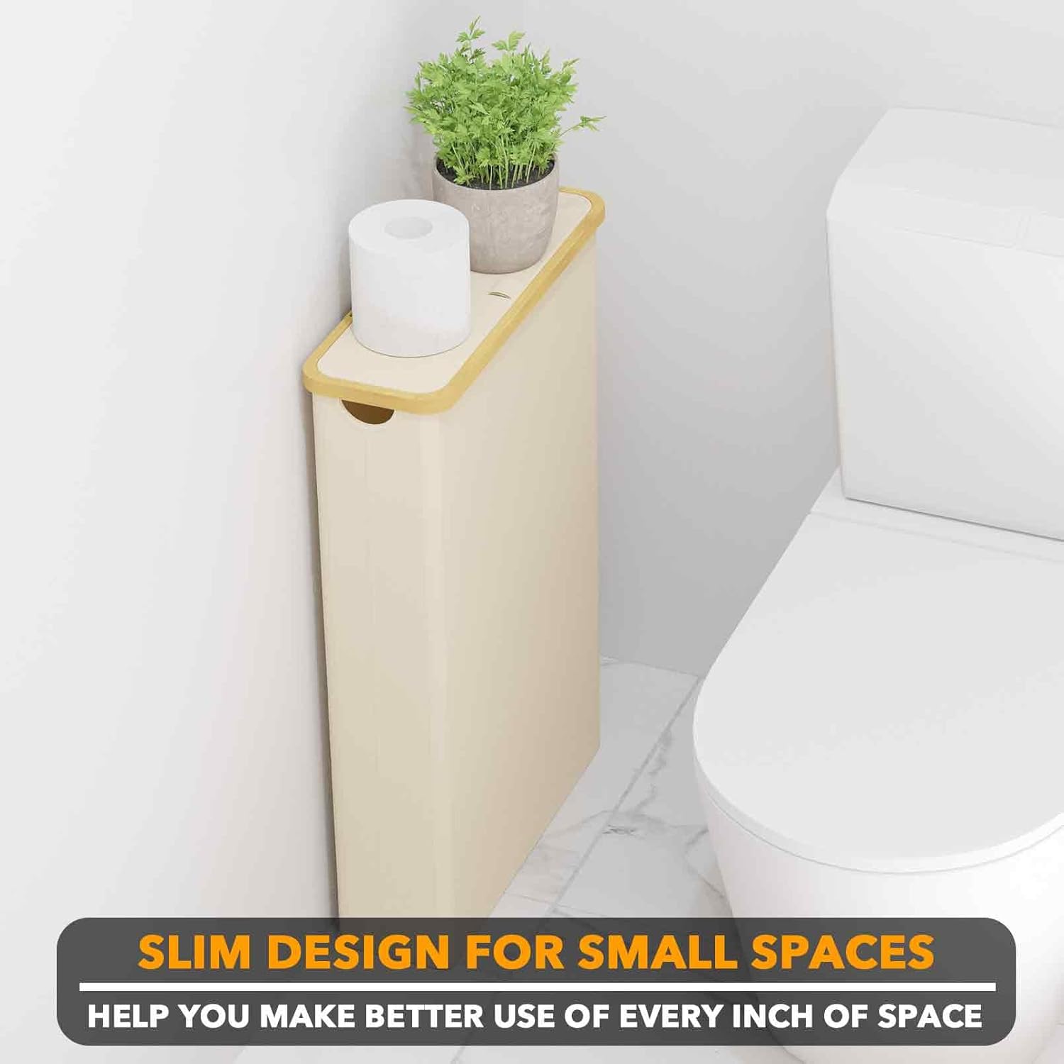 SpaceAid Extra Large Toilet Paper Holder with Lid