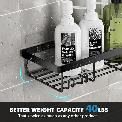 Moforoco 7 Pack Adhesive Shower Organizer Set
