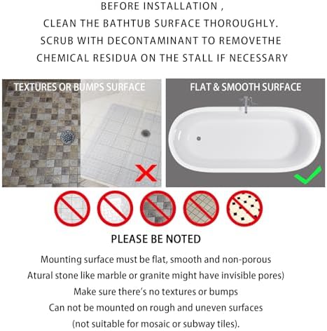 Yimobra Non Slip Bathtub Mat with Strong Suction Cups