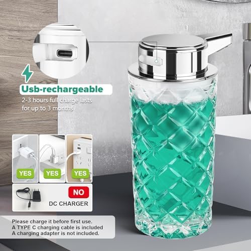 Blancel Automatic Soap Dispenser 11 OZ Glass Touchless