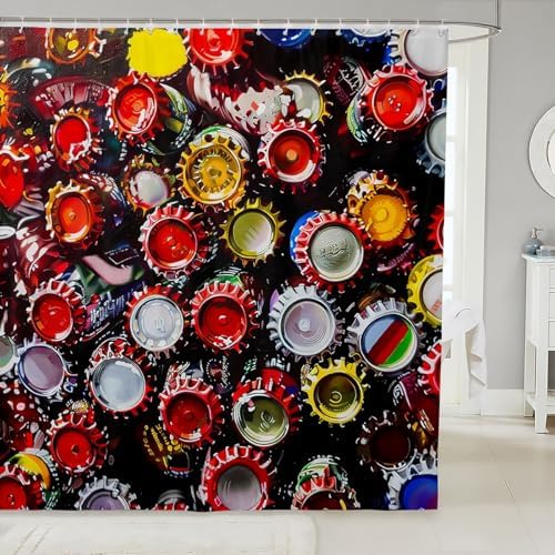 Feelyou Kids Wine Bath Curtain Set 72x84