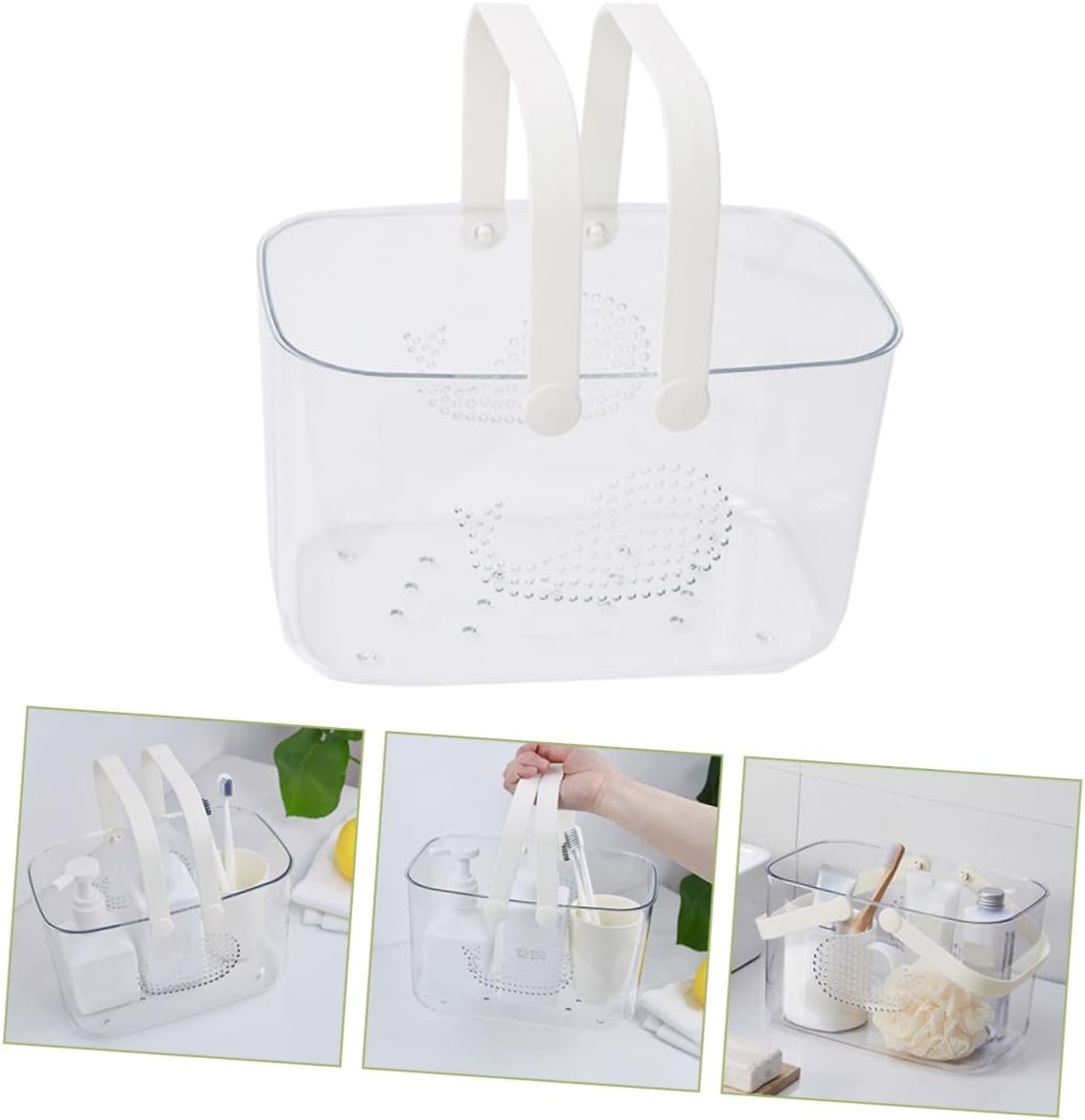 ULTECHNOVO Shower Basket Organizer with Handle