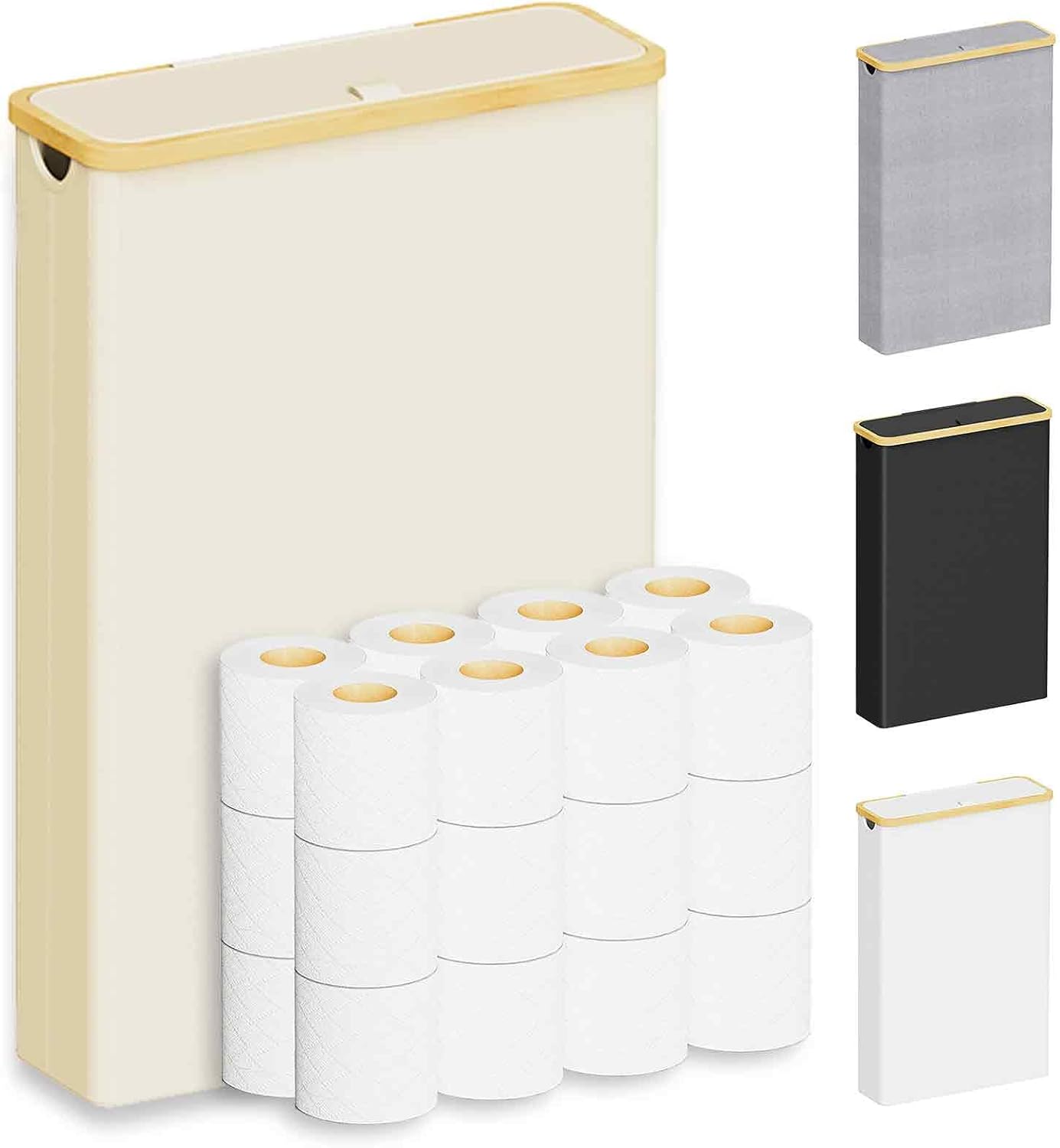 SpaceAid Extra Large Toilet Paper Holder with Lid