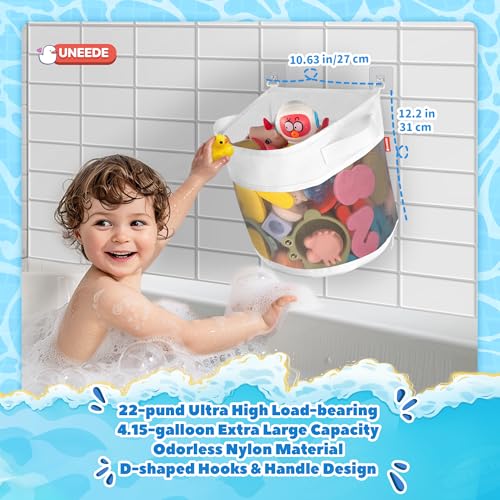 UNEEDE Bath Toy Organizer 415 Gallons Gray