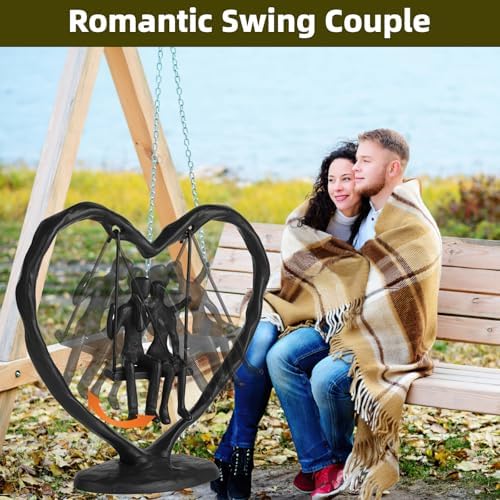 Iron Heart Couple Sculpture for Wedding and Anniversary