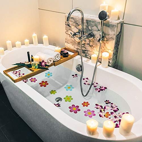 Photect 26 Piece Flower Non Slip Bath Sticker