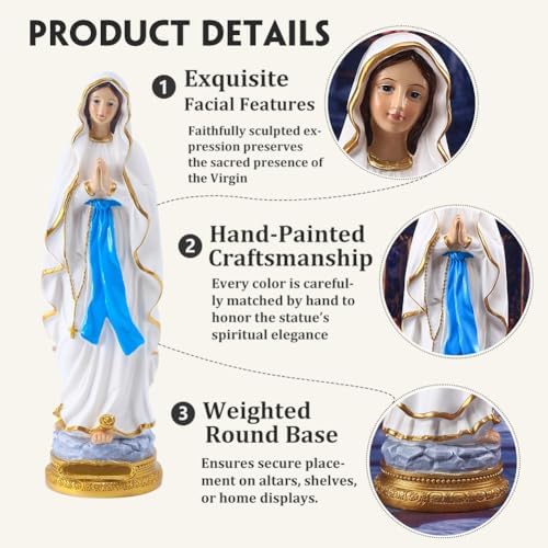 QIANLING 87 Virgin Mary Statue for Catholic Decor