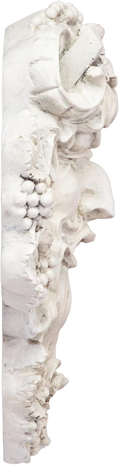 Design Toscano Bacchus Wall Sculpture 12 Inch Tall Cast Stone Resin Antique Finish