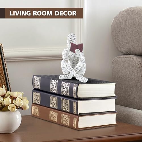 GRAPMKTG Reading Women Statue Home Decor Sculpture