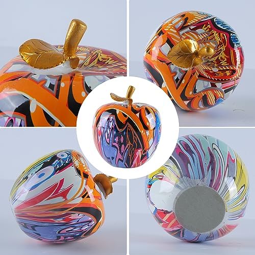 JOOMBE Colorful Fruit Figurines Apple Statue Home Decor