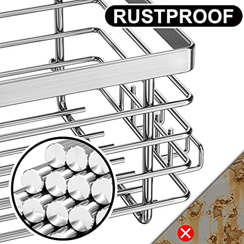ODesign 3 Pack Shower Caddy - Rustproof Stainless Steel Suction Cup Organizer