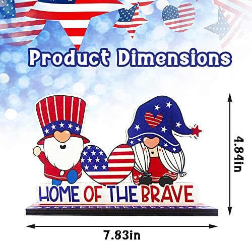 3 PCS 4th of July Table Centerpieces with American Flag Decorations