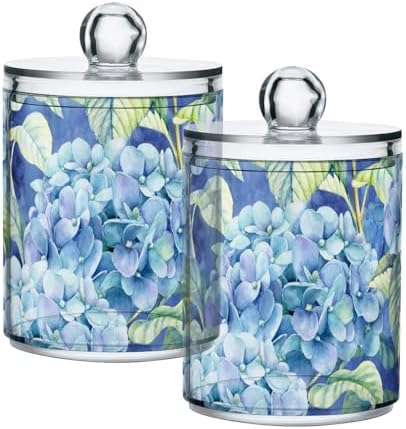 Fustylead Vibrant Blue Hydrangea Canister Set