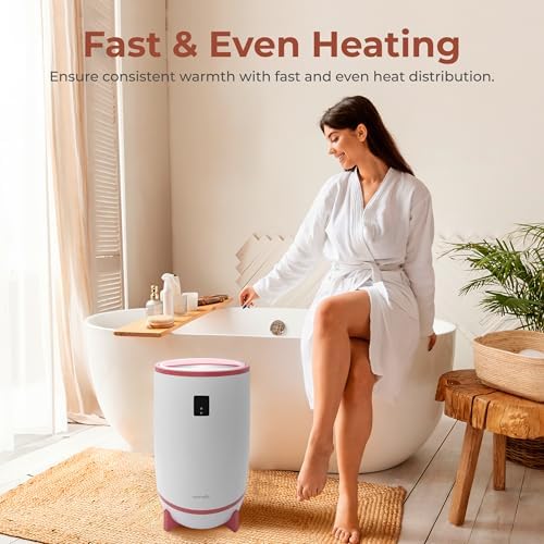 SereneLife Towel Warmers Bucket - Pink