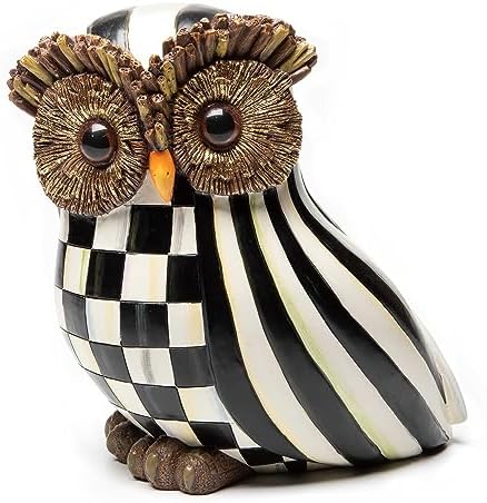 MACKENZIE-CHILDS Fall Owl Decor Statue