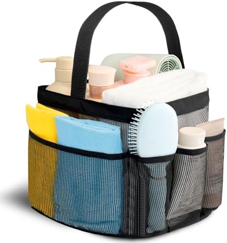 Asisnt Mesh Shower Caddy with 9 Pockets