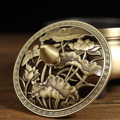 Julrybox Brass Incense Burner Zen Home Office Decor