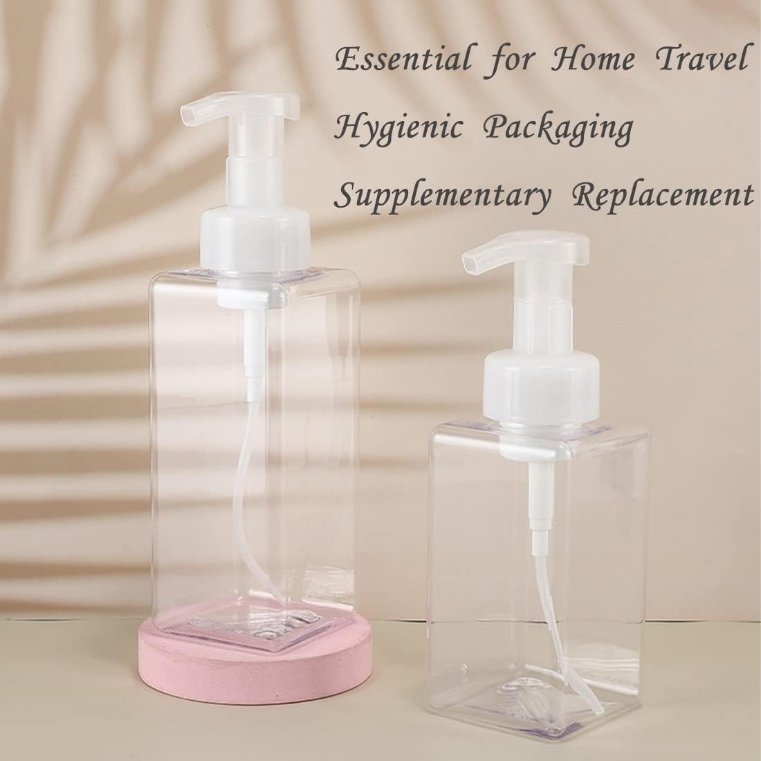 Coldchill Foaming Soap Dispenser 450ml Modern Square Pump Bottle