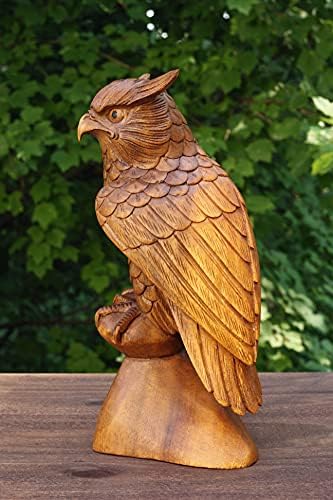 G6 Collection 12 Wooden Handmade Owl Sculpture
