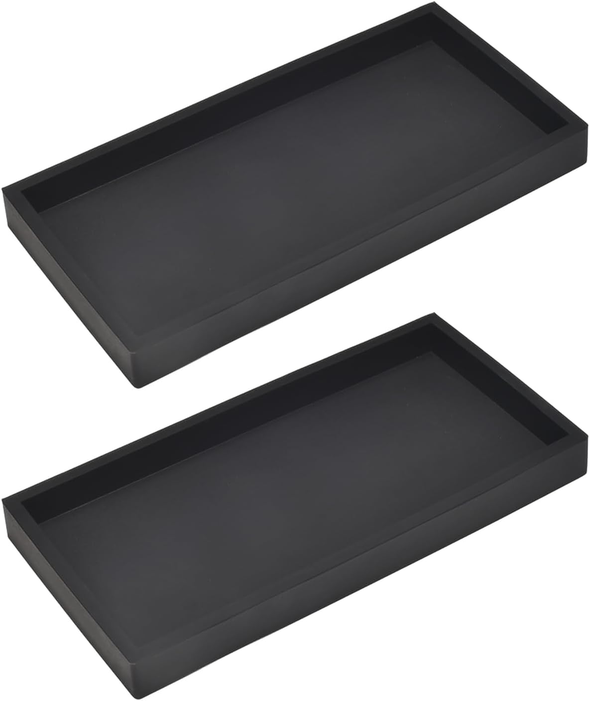 DNC 2PC 79 Inch Silicone Vanity Tray for Bathroom Counter