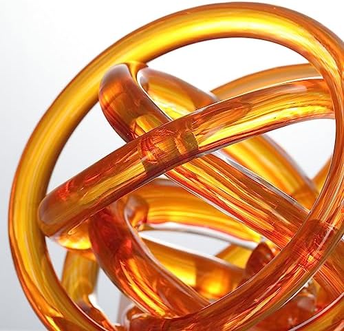 Luxury Lane Ombre Red Infinity Knot Glass Ball Decor