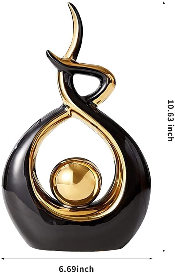 Norrclp Ceramic Abstract Art Statue for Home Decor